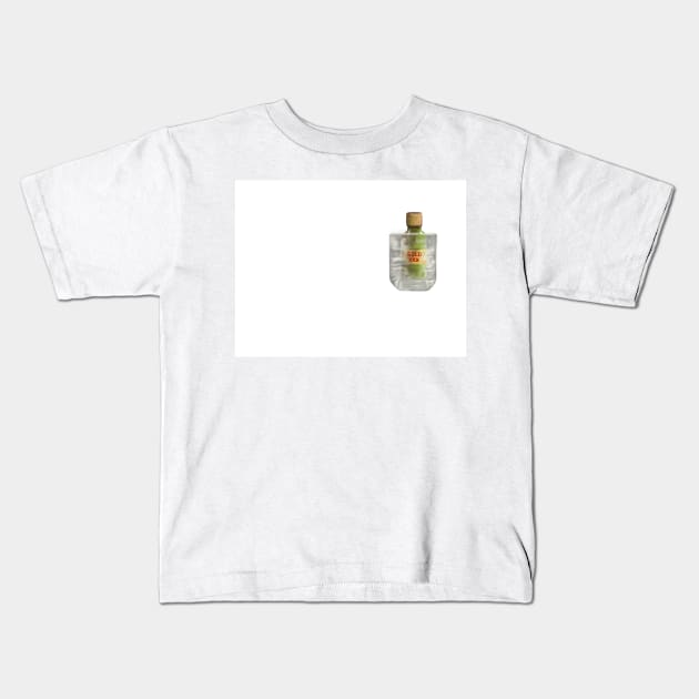 Gold xxx Kids T-Shirt by Almanzart